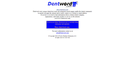 Desktop Screenshot of dentword.com