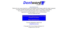 Tablet Screenshot of dentword.com